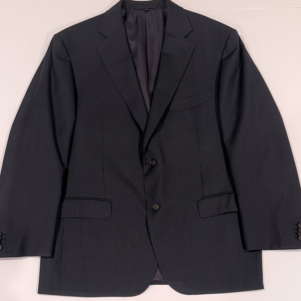 Suit Supply Elegant Blue Suit Jacket Sz 46S style code 486-889-6